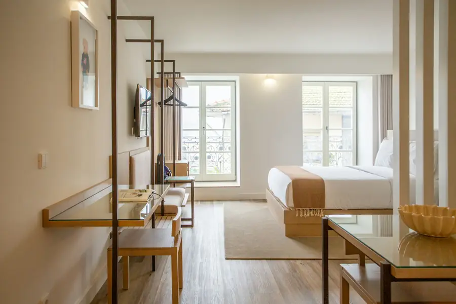 Studio suite with desk and sitting area